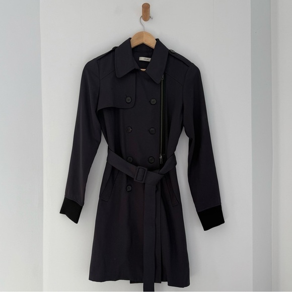 Vintage Celine blue & black classic trench coat with a twist - size 40 (Medium) - Picture 7 of 12